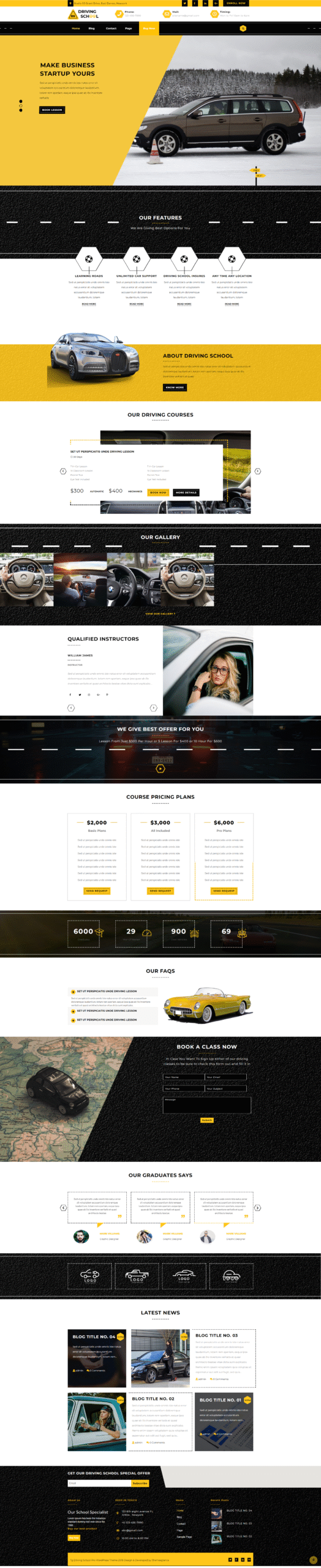 Tg-Driving-School-Pro.png Driving School WordPress Theme