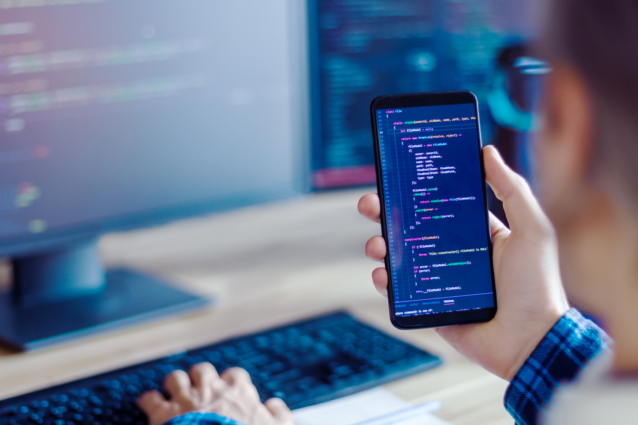 Software developer, freelancer working at home FileBird - WordPress Media Library Folders